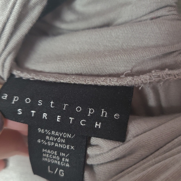 Apostrophe Stretch | Twist Neckline Sweater sz l - Picture 5 of 5